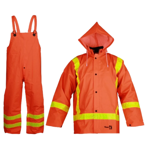 Viking 2110FR Open Road FR Hi-Viz Orange 3 Piece Safety Suit