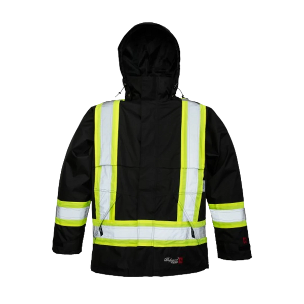 Viking 3907FRJ Professional Journeyman FR Hi-Viz Safety Jacket with Hood