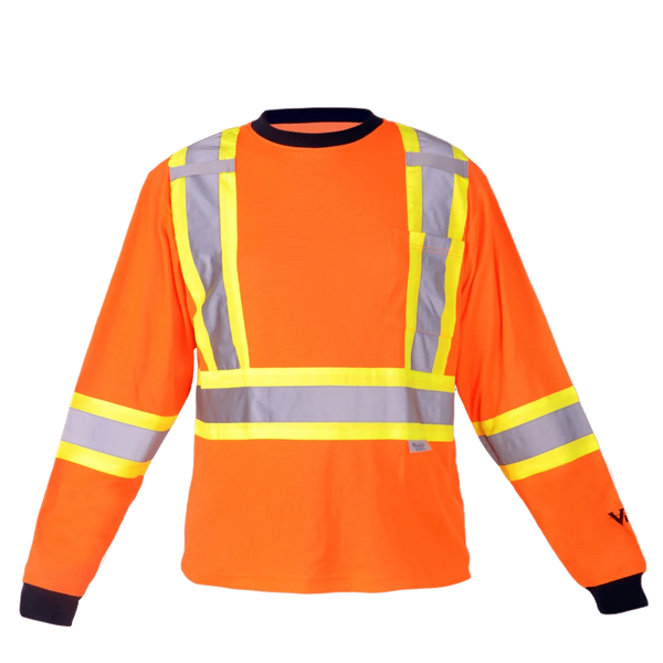 Viking 6015 Hi-Viz Long Sleeve T-Shirt with 50+ UPF Sun Protection