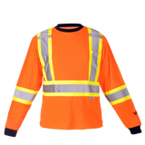 Viking 6015 Hi-Viz Long Sleeve T-Shirt with 50+ UPF Sun Protection