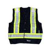 Viking 6160 Tall Safety Vest, Solid 150D Polyester