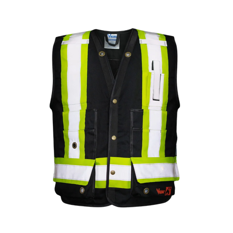 Viking 6165FR Open Road Black FR Surveyors Vest