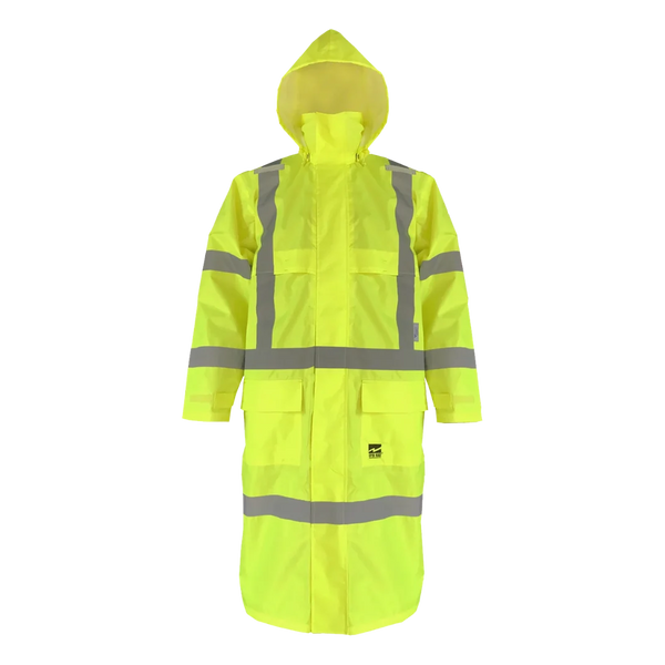 Viking D6323LCG Lime Green Hi-Viz Safety Long Coat