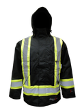 Viking 3907FRJ Professional Journeyman FR Hi-Viz Safety Jacket with Hood